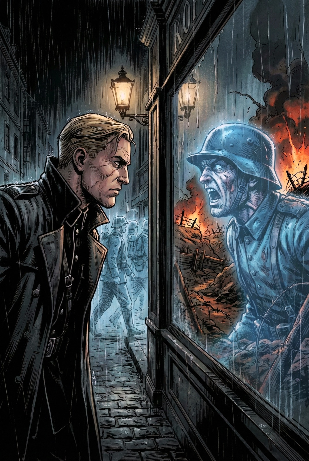 Affiche du tome 1 : Krieger et le fantôme dans la vitrine