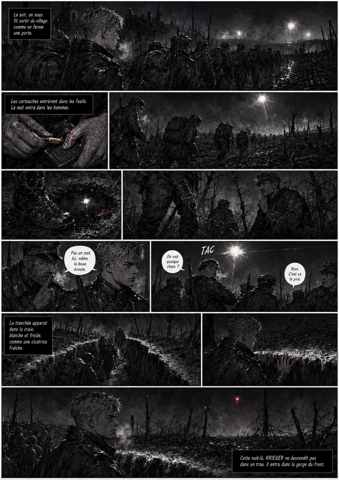 Planche : la fusée éclairante
