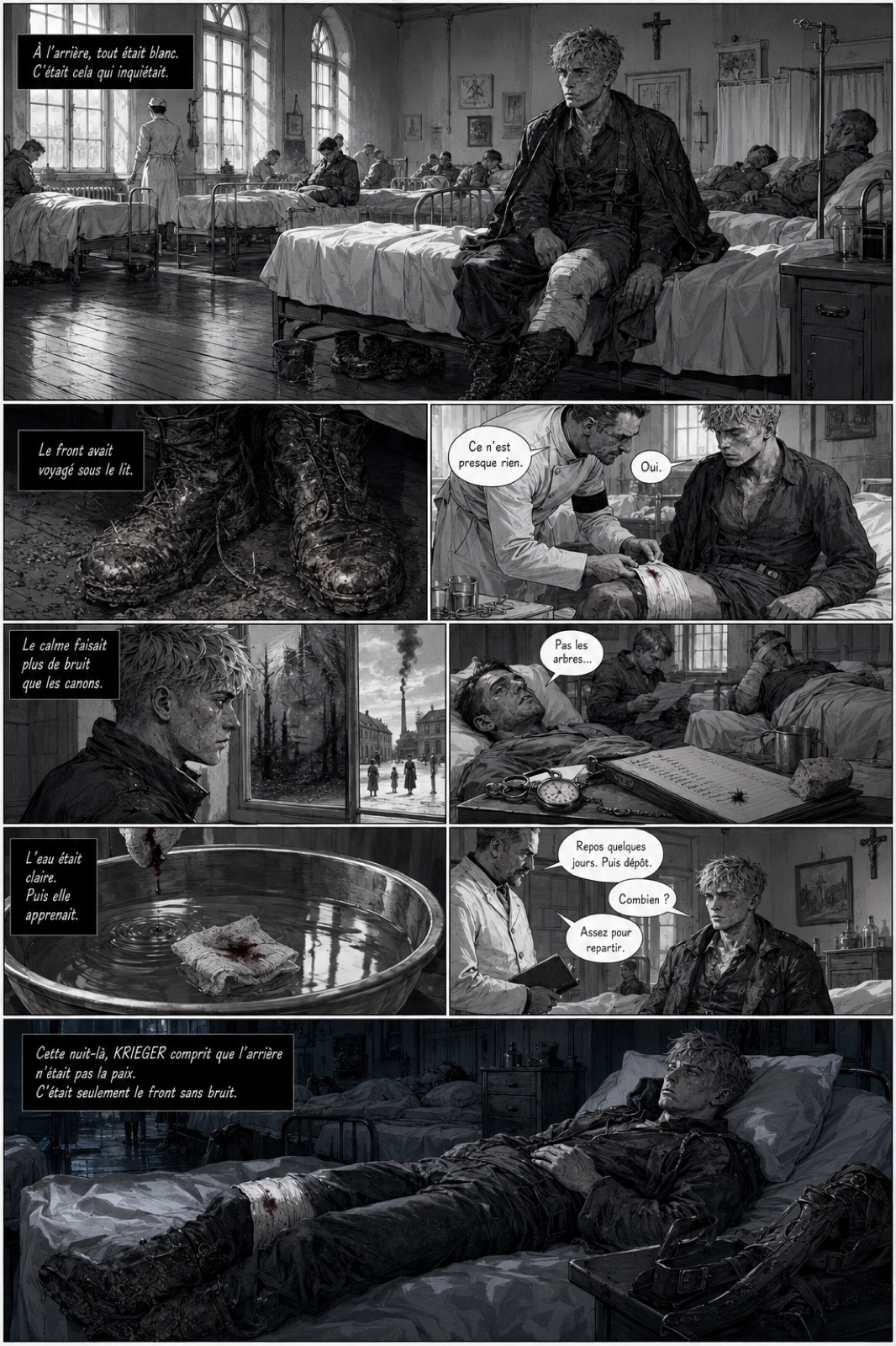 Planche : Krieger seul dans le boyau
